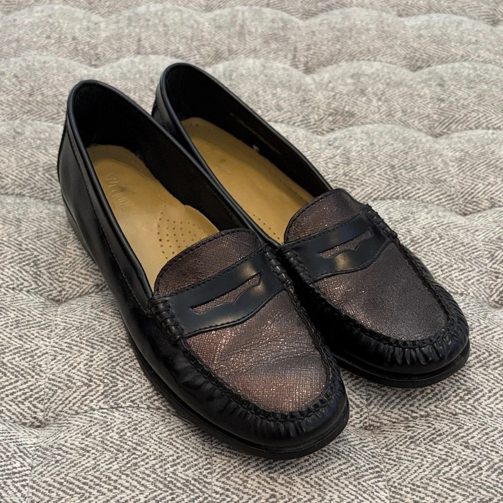 Bass Weejuns P Glitter loafers size 9.5 M